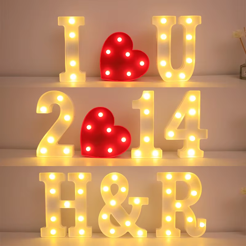 Decorative LED Alphabet Letters & Numbers